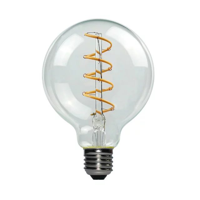 Lowest price hot selling led bulb,G95 global soft filament led bulb