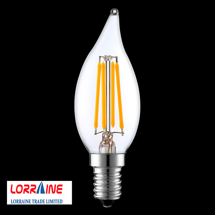 C35 2000k-4000k Light Bulbs Equivalent,Warm White Candelabra Filament Bulbs