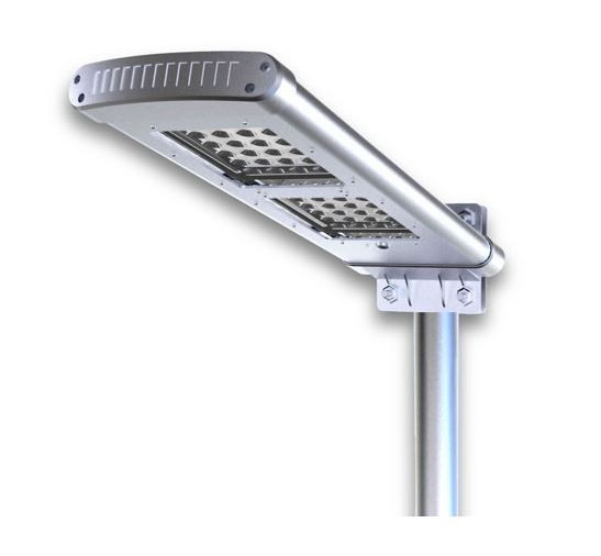 DC12V solar LED street light lamp all in one 30w with 5m pole inbuilt battery an